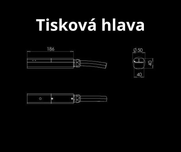 tiskárna code center c rozměry tiskové hlavy