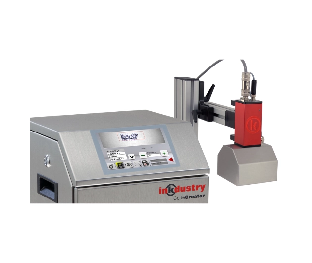 kamerový systém, který se kompletně integruje do značícího stroje