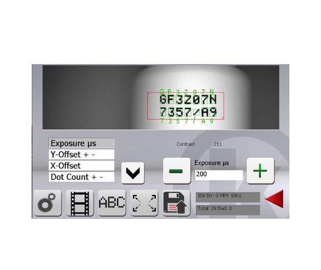 kamera pro integraci se značícím systémem Inkdustry