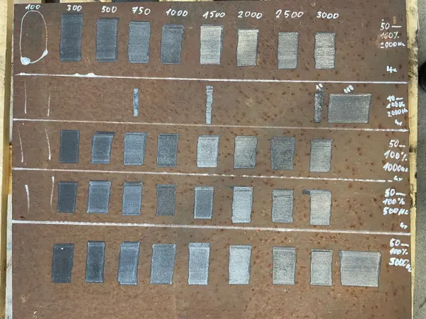 Ukázka testu čištění laserem od VP industry pro Moravské kovárny a.s.