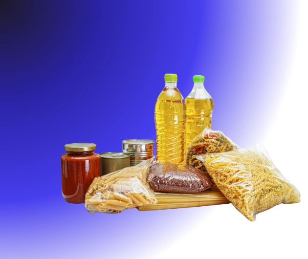 Potravinu připravené pro průmyslové značení.