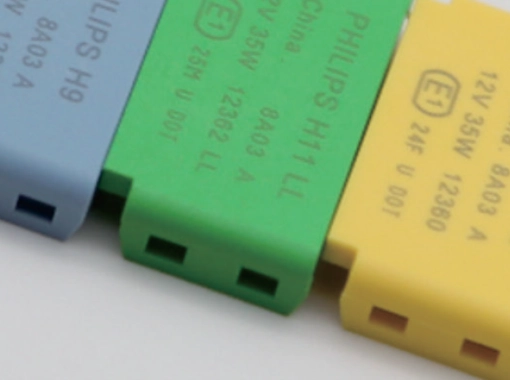 Ukázka průmyslového značení produktem Fiber Laser HGTECH LSF