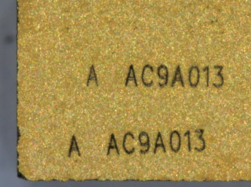 Ukázka průmyslového značení produktem Green Laser HGTECH LSG